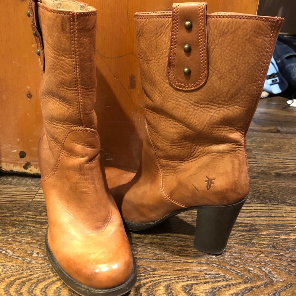 Frye Leather Heeled Boots